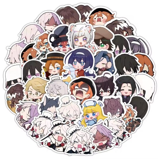 Image of Bungo Stray Dogs 10 стикери микс