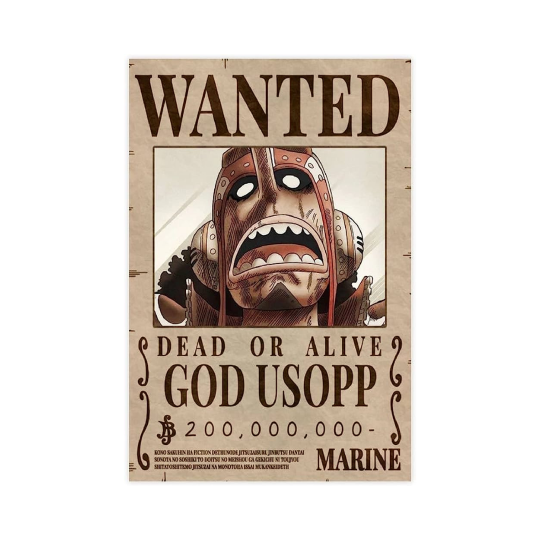 Image of God Usopp Wanted постер