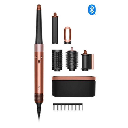 Image of DYSON AMBER SILK/PINK CHAMPAGNE STRAIGHT + WAVY LIMITED EDITITON Airwrap i.d