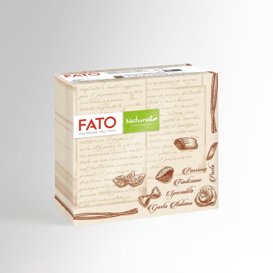 Image of FATO EcoNatural Natural Pasta Двослојна салфетка 40 pcs