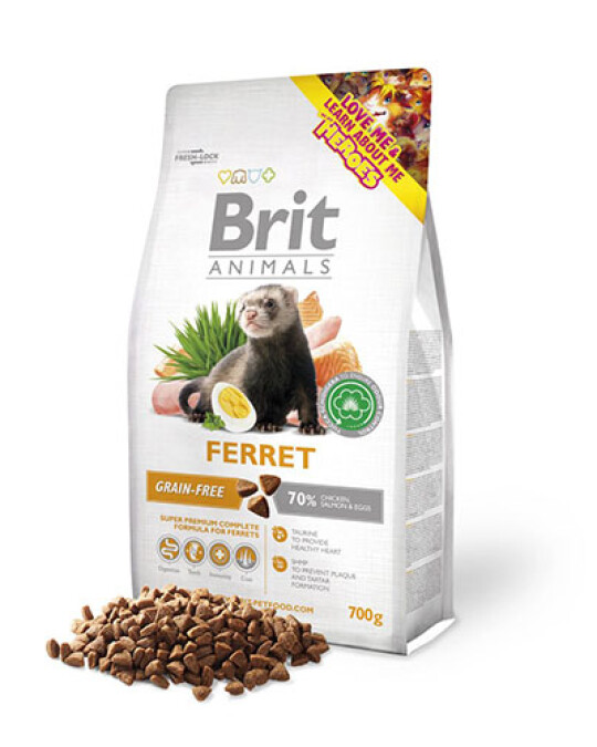 Image of Brit Animals Ferret Complete – Брит Суперпремиум храна за Феретка [Вреќа 700гр]