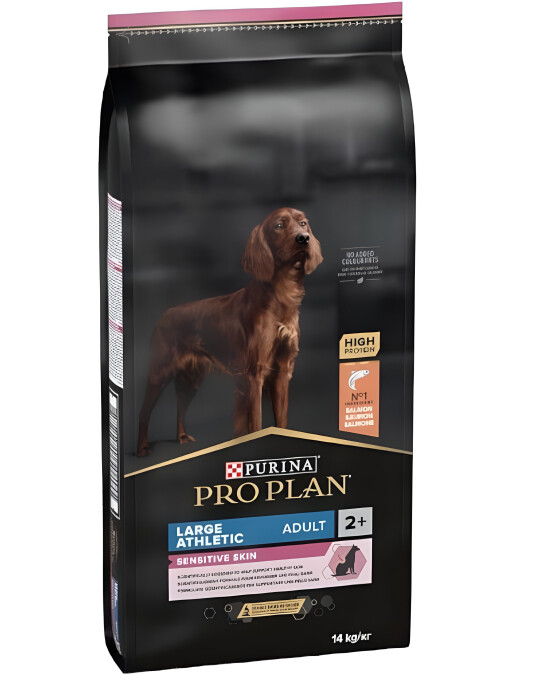 Image of Purina Pro Plan Large Atletic ADULT Sensitive Skin Крекери со Лосос [Вреќа 14кг]