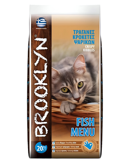 Image of Brooklyn Fish Menu – Бруклин Храна за маче рибно мени [Вреќа 20кг]