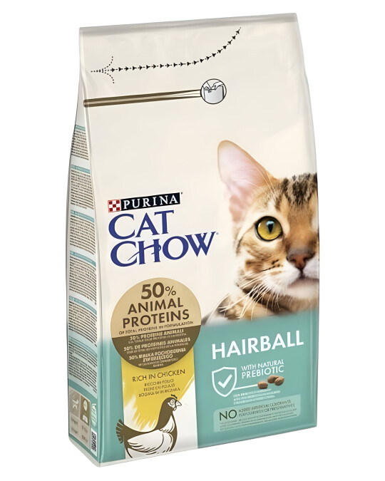 Image of Purina Cat Chow HAIRBALL CONTROL Гранули со Пилешко [Вреќа 15кг]