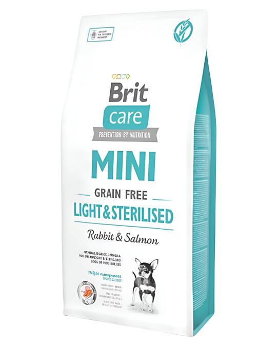 Image of Brit Care Mini Light & Sterilised – Храна за стерилизирани мини раси хипоалергена [Вреќа 7кг]