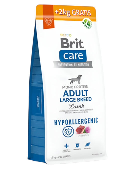 Image of Brit Care Dog Hypoallergenic Adult Large Breed [Вреќа 12+2кг]