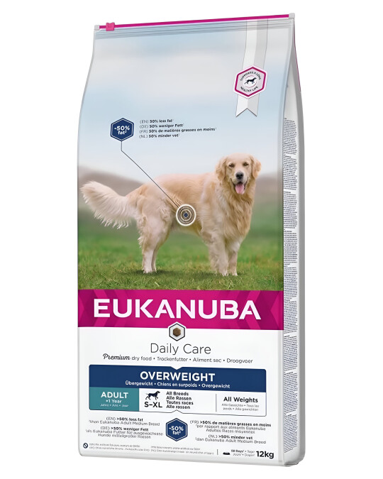 Image of Eukanuba Daily Care Adult Overweight Гранули со Јагнешко и Ориз [Вреќа 12кг]