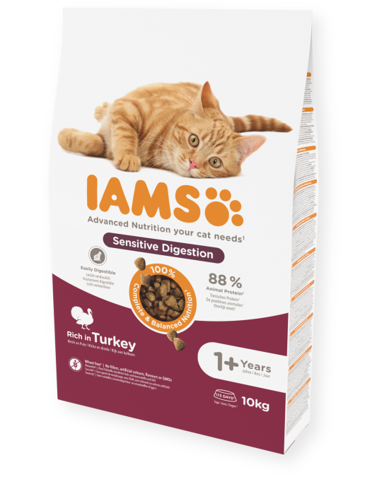 Image of IAMS Sensitive Digestion со мисирка [Вреќа 10кг]