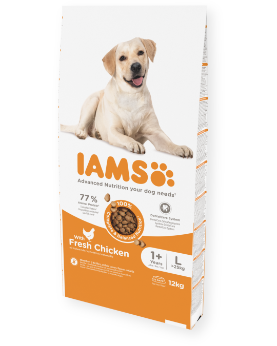 Image of IAMS Adult Large Breed со свежо пилешко месо [Вреќа 12кг]