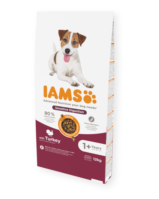 Image of IAMS Sensitive Digestion Adult All Breed со мисиркино месо [Вреќа 12кг]