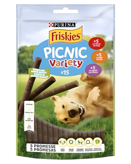 Image of Friskies Variety Стапчиња со вкус на Говедско, Живина, Јагнешко [Кесичка 126гр]