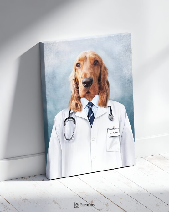 Image of Dr. Canine - Персонализиран портрет на канвас