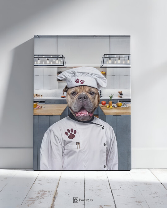 Image of Culinary Canine - Персонализиран портрет на канвас