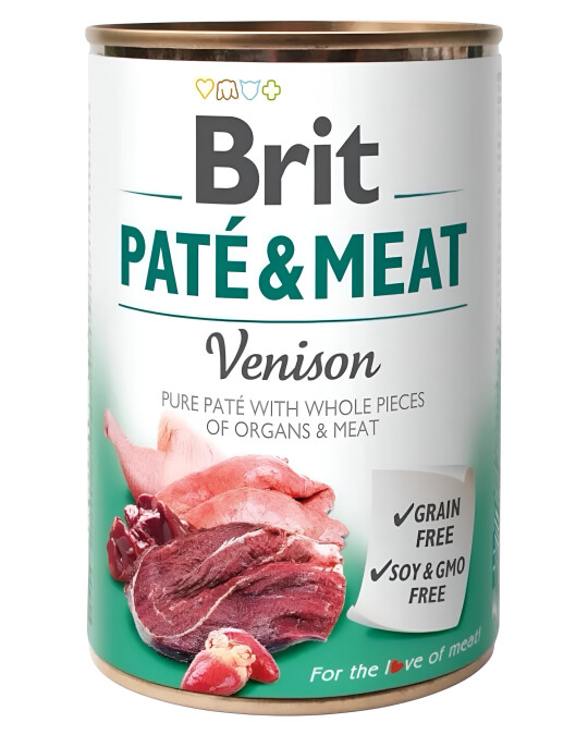 Image of Brit Care Pate&Meat Влажна храна за Возрасни кучиња со Дивеч и Пилешко [Конзерва 6x400гр]