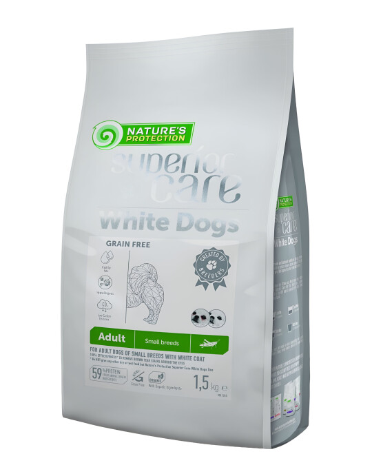 Image of NP Superior Care White Dog Grain Free With Insect Adult Small Breed [Вреќа 1,5кг]