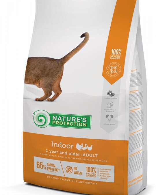 Image of Nature’s Protection Indoor Adult Cat Poultry [Вреќа 18кг]