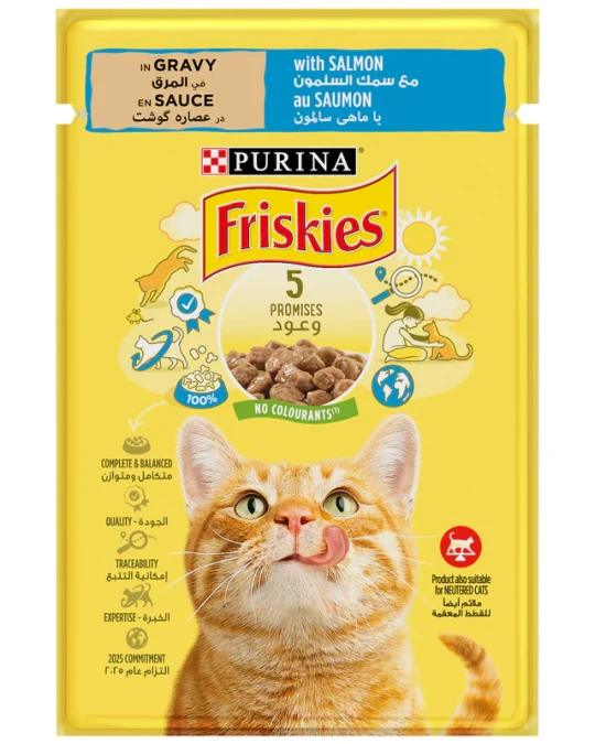 Image of Friskies Adult Парчиња со Лосос во сос [Кесичка 85]