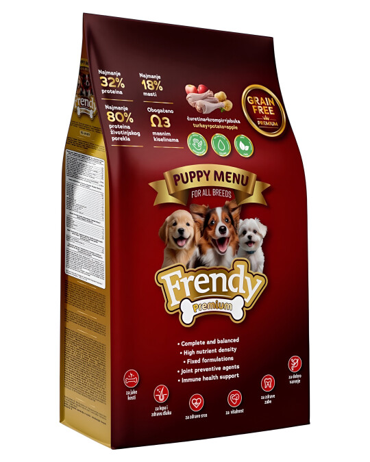 Image of Frendy Premium Grain Free Puppy Menu [Вреќа 5кг]