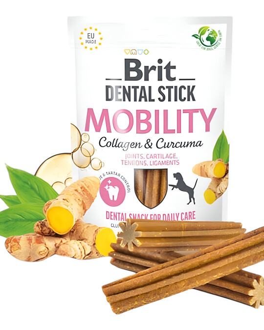 Image of Brit Dental Mobility – со Колаген и Куркума (7 парчиња)