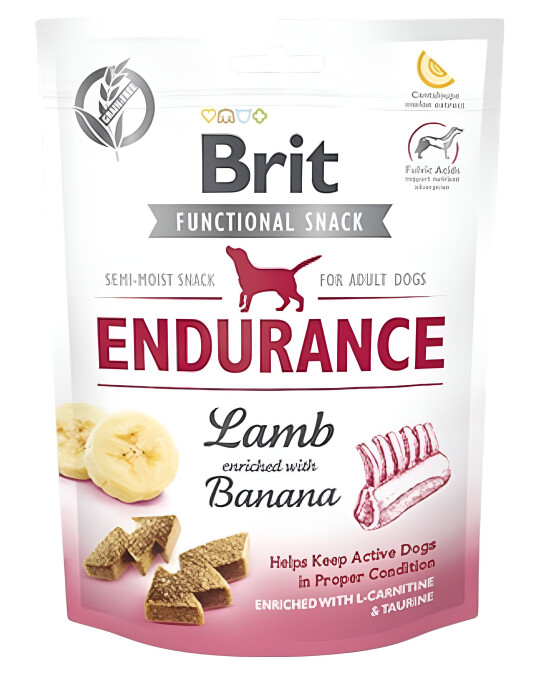 Image of Brit Care Dog Functional Snack Endurance – Јагнешко и Банана [Кесичка 150гр]