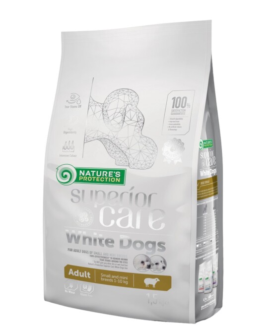 Image of NP Superior Care White Dogs Lamb Adult Small [Вреќа 1,5кг]