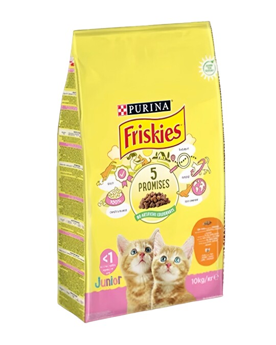 Image of Purina Friskies Junior Гранули со Пилешко, Мисирка и зеленчук [Вреќа 10кг]