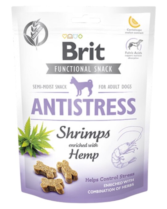 Image of Brit Care Dog Snack Antistress – Ракчиња и Коноп [Кесичка 150гр]