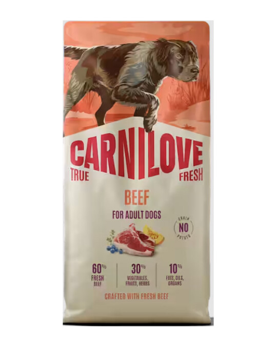 Image of Carnilove True Fresh Grain & Potato Free Beef for Adult Dogs [Вреќа 12кг]
