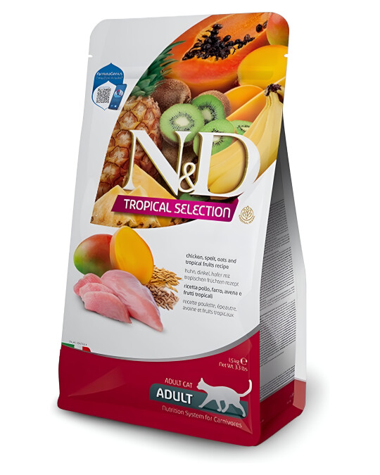 Image of N&D Tropical Selection • Пилешко со спелта, овес и тропско овошје [Вреќа 10кг]