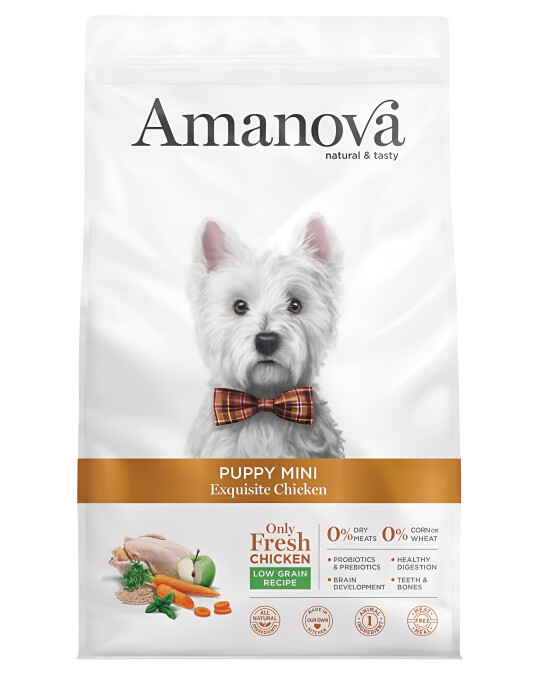 Image of Amanova Puppy Mini – Exquisite Chicken  [Вреќа 2кг]