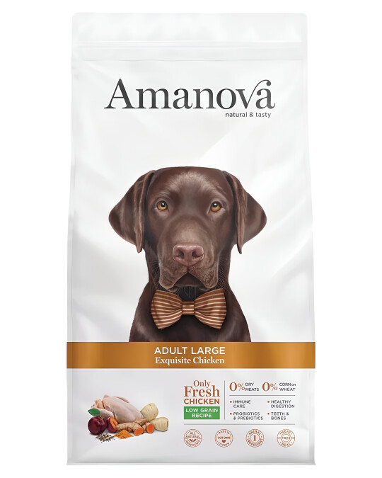 Image of Amanova Adult Large – Exquisite Chicken [Вреќа 12кг]