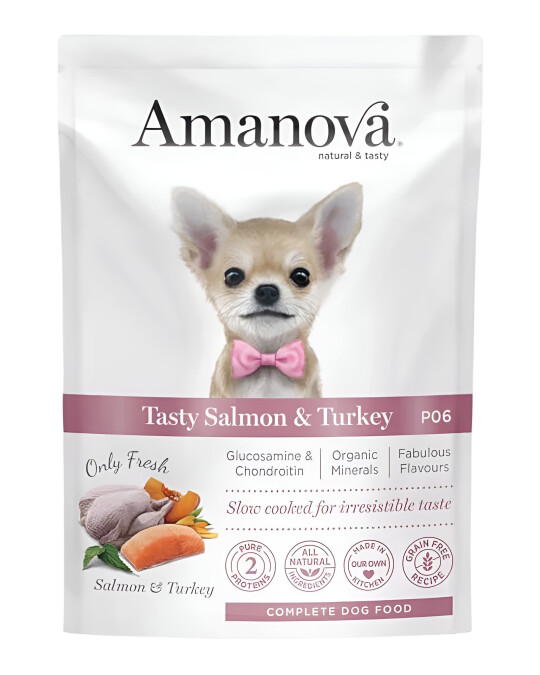 Image of Amanova Pouch Adult Tasty Salmon & Turkey [Кесички 12x100гр]