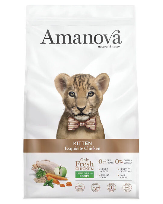 Image of Amanova Kitten Exquisite chicken [Вреќа 4кг]