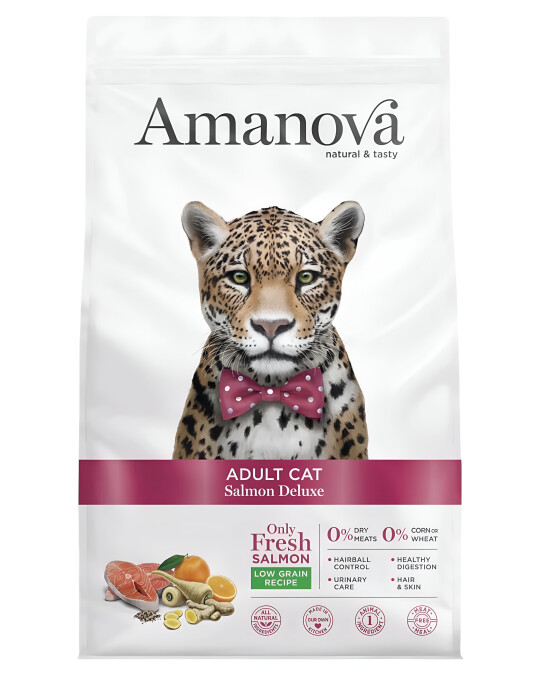 Image of Amanova Adult Cat – Salmon Deluxe [Вреќа 6кг]