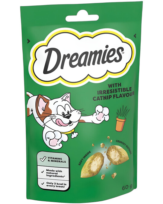 Image of Dreamies Favourites Награди за мачки со вкус на Катнип [Кесичка 60гр]