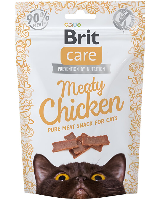 Image of Brit Care Cat Snack Meaty Chicken [Кесичка 50гр]