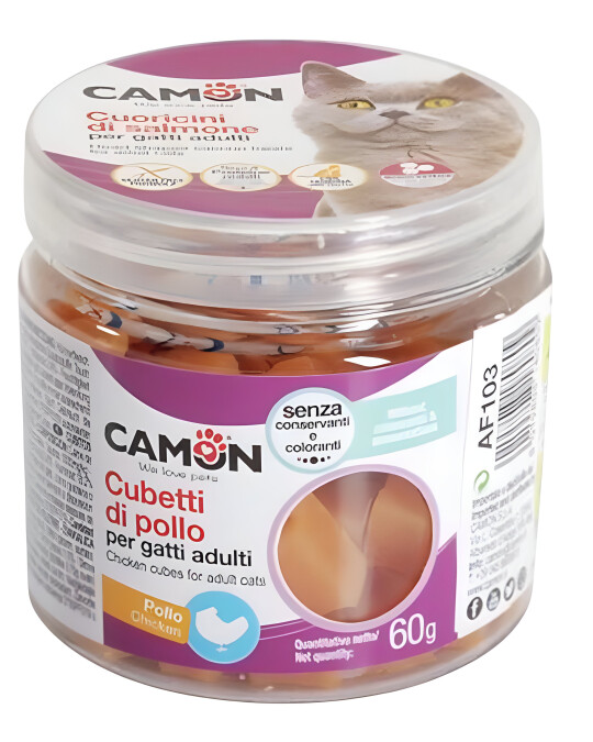 Image of Camon Cat Snack – Пилешки Коцки [Кутија 60гр]