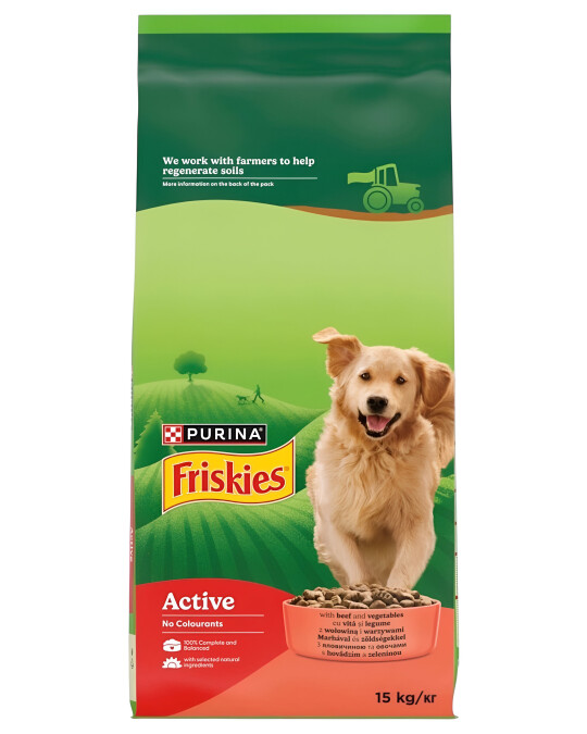 Image of Purina Friskies Active Крекери со Говедско [Вреќа 15кг]
