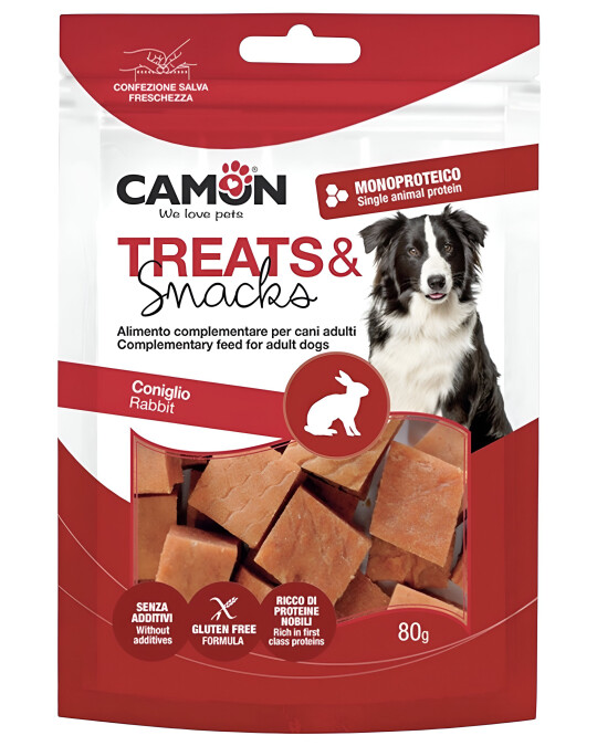 Image of Camon – Закуска за куче Коцки Зајачко [Кесичка 80гр]