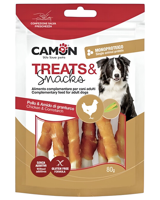 Image of Camon – Закуска за куче Ролована Коска со Пилешко [8см]