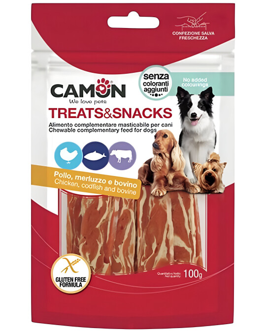 Image of Camon – Закуска за куче Сланина од Микс Месо 12см [100гр.]