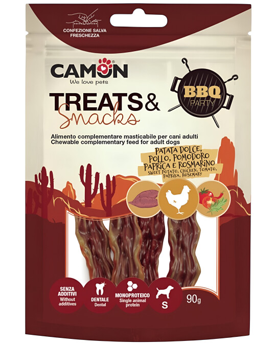 Image of Camon – Закуска за куче Сланина на скара 11см [90гр.]