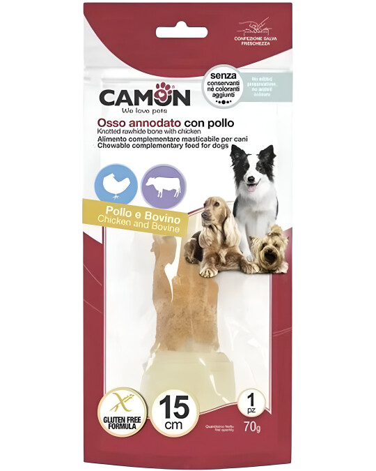 Image of Camon – Закуска за куче Ролована Коска Чвор со Пилешко месо [15см, 70гр.]