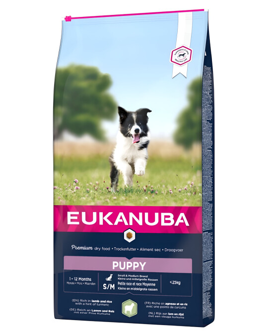 Image of Eukanuba Puppy Small & Medium Breed Lamb & Rice [Вреќа 12кг]