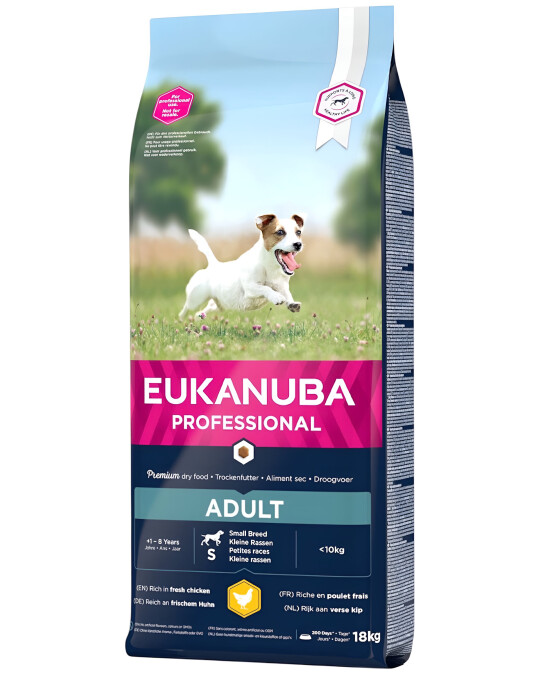 Image of Eukanuba Adult Small Breed Chicken [Вреќа 18кг]