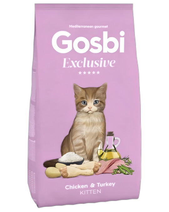 Image of Gosbi Exclusive Cat Chicken & Turkey Kitten [Вреќа 6кг]