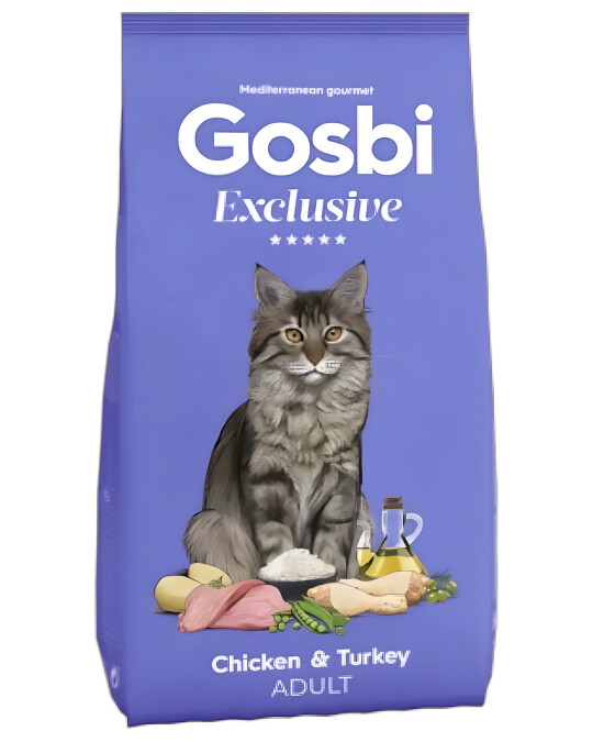 Image of Gosbi Exclusive Cat Chicken & Turkey Adult [Вреќа 6кг]