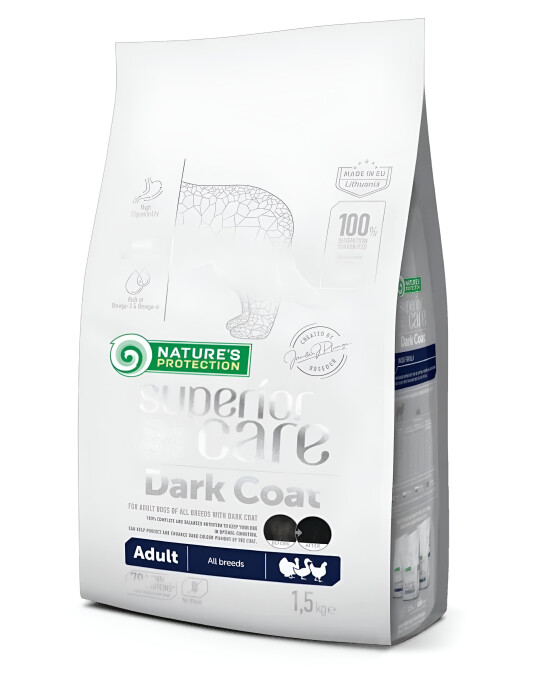 Image of Nature’s Protection Superior Care Black Coat Poultry Adult [Вреќа 1,5кг]