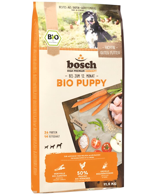 Image of Bosch HPC BIO – Puppy Chicken & Carrots [Вреќа 11,5кг]