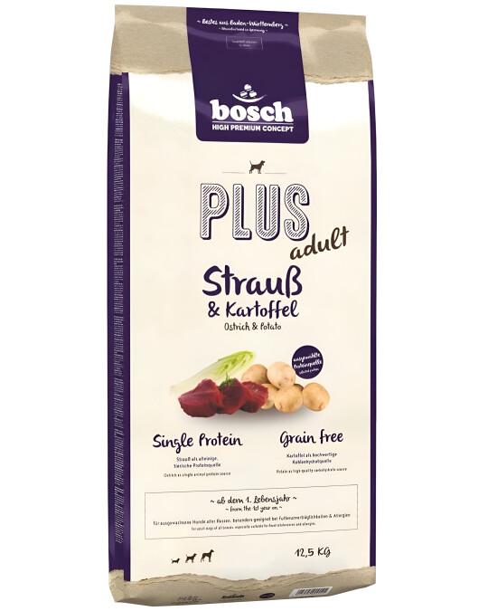 Image of Bosch HPC Soft / Plus – Adult Ostrich & Potato [Вреќа 12,5кг]